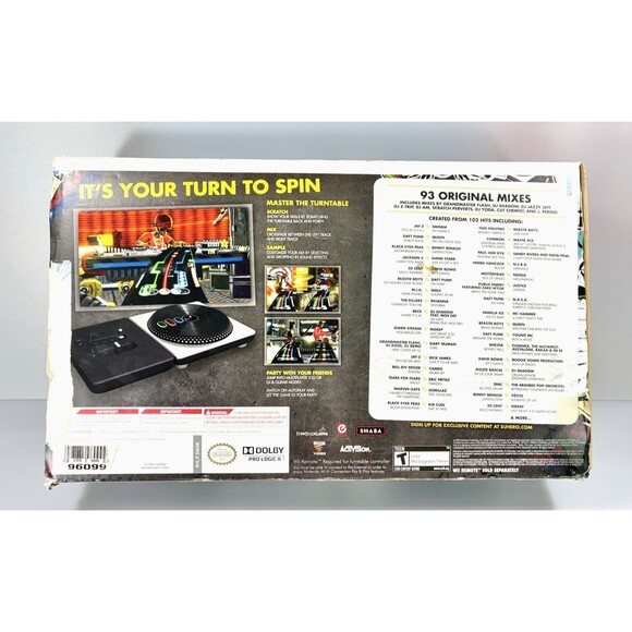 Nintendo Wii DJ Hero Turntable 95855.809 with Manual In Original Box Tested - Picture 2 of 15